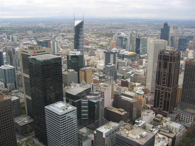 Melbourne Australia - one of the human cities driven by the global economy.