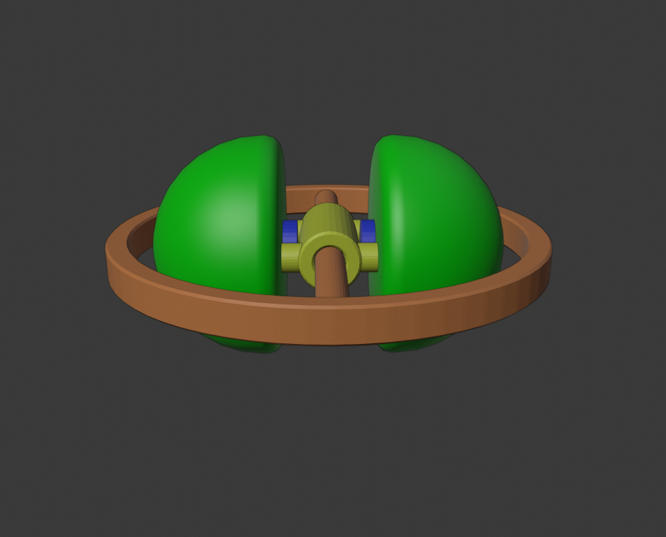 Inertial propulsion with magnetic support.